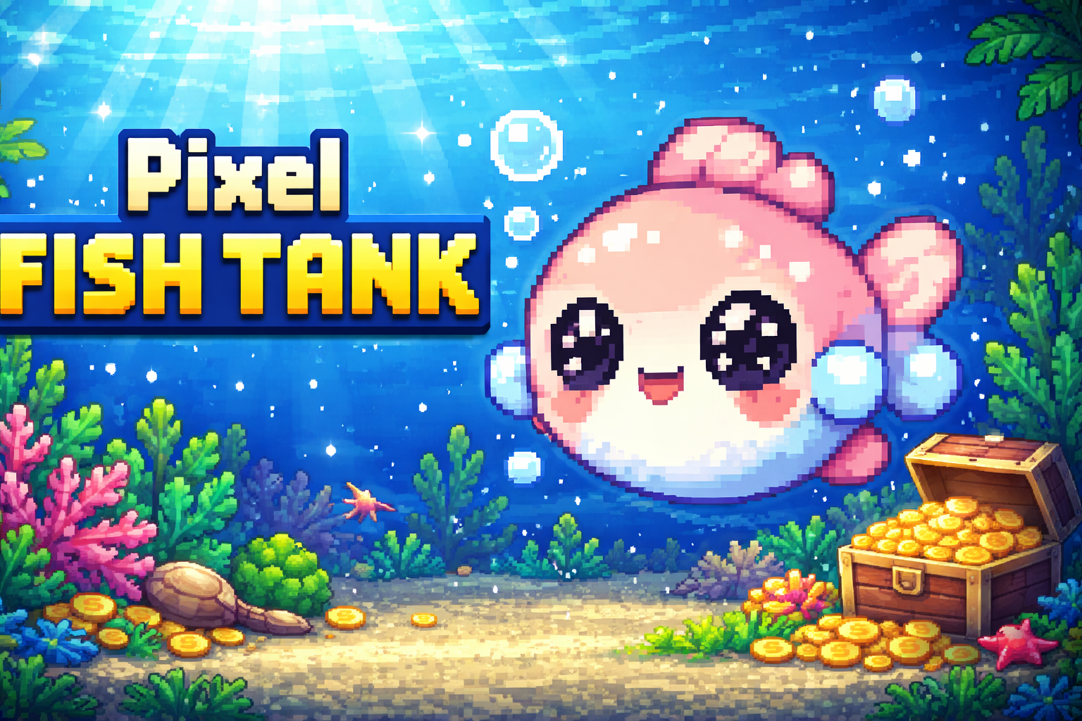 Pixel Fish Tank Feature